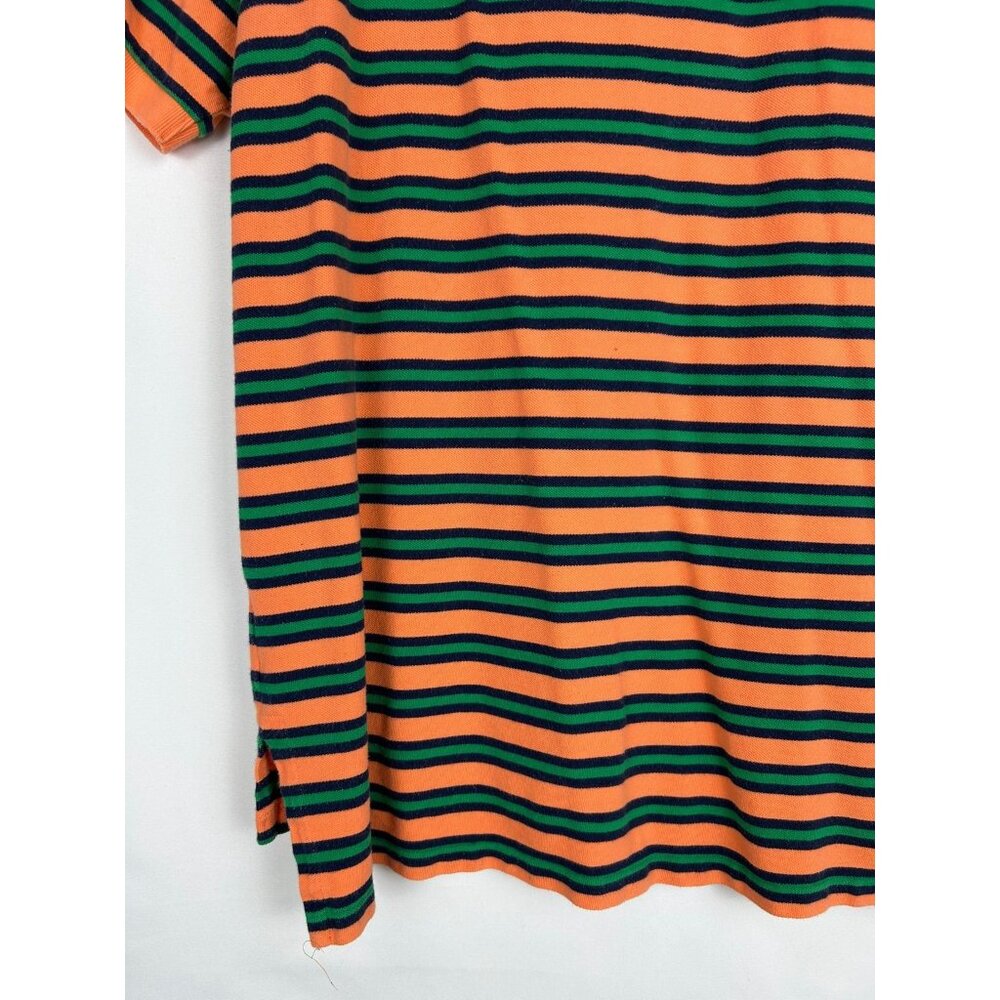 Polo Ralph Lauren Shirt Men's XL Orange Striped Casual Athleisure Vintage - Picture 6 of 10
